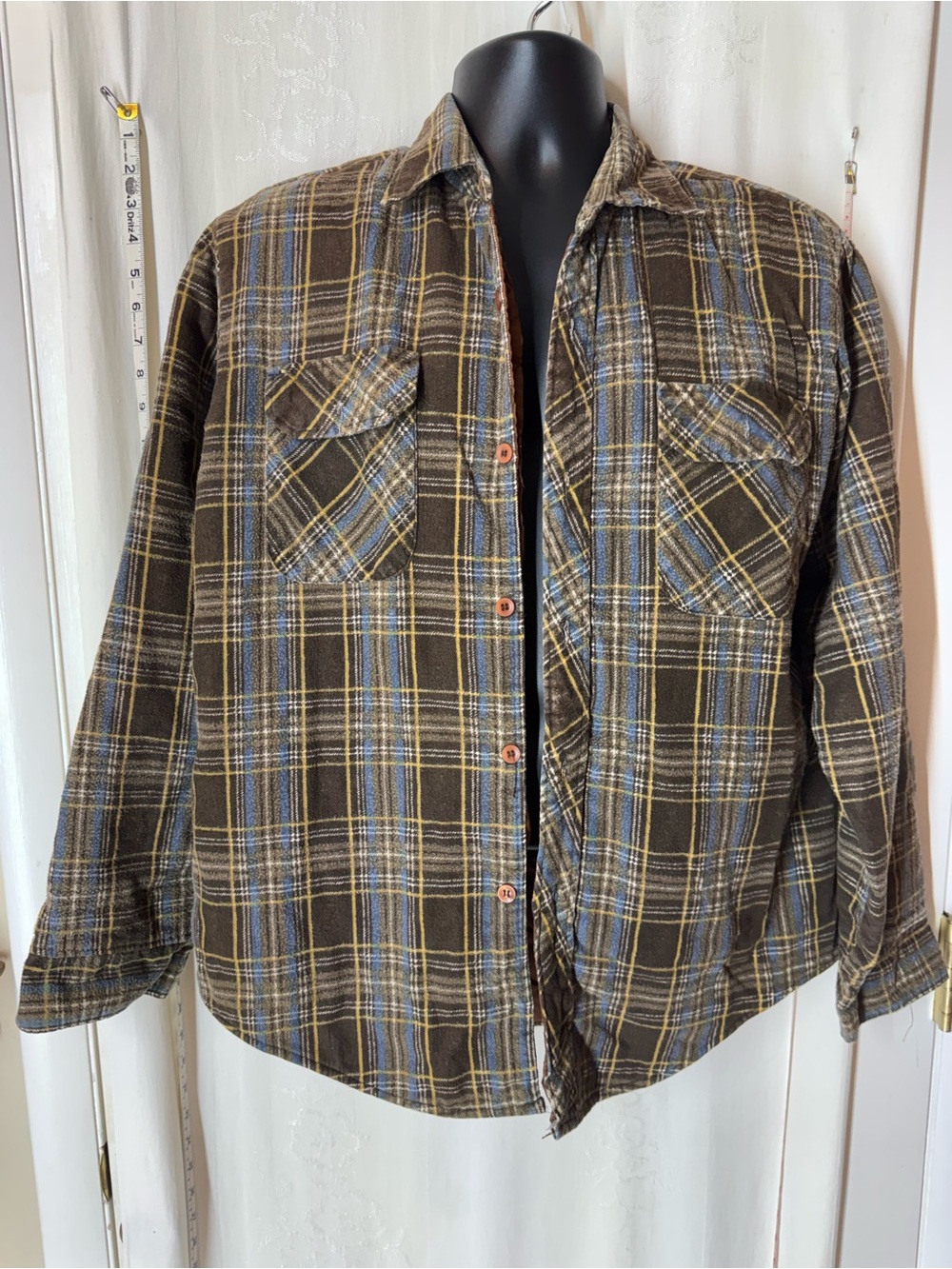 Vintage Head Start Lined Men's Insulated Flannel Jacket